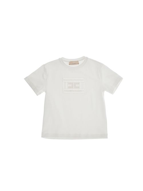 T-shirt, bambina, logata. ELISABETTA FRANCHI | EFTS228 0 JE0060000